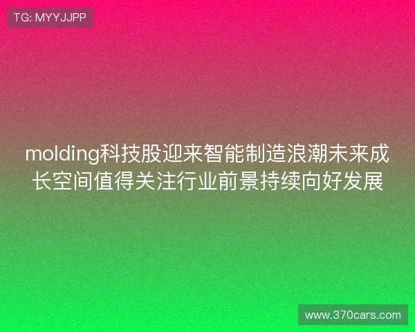 molding科技股迎来智能制造浪潮未来成长空间值得关注行业前景持续向好发展 molding科技股迎来智能制造浪潮未来成长空间值得关注行业前景持续向好发展